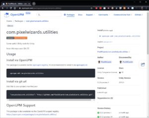 PixelWizards Utilities Package details